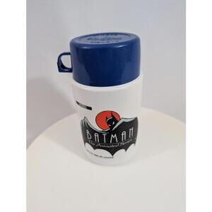 Vintage 1992 Batman The Animated Series Aladdin Thermos - DC Comics Retro 90s